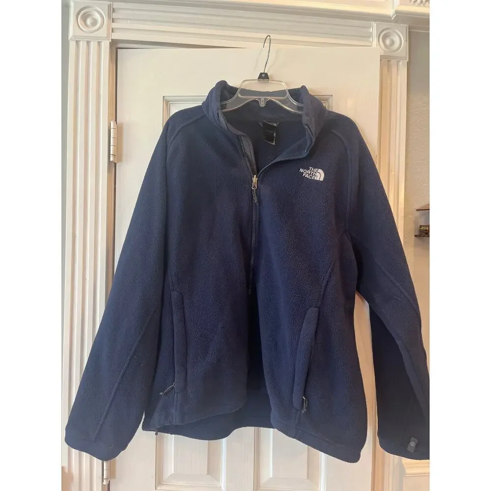 North Face Full Zip Fleece Jacket Men Large Travel Outdoor Hiking Preppy Gorp